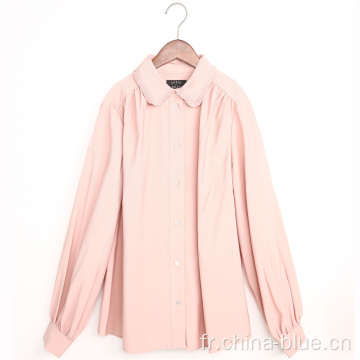 Blouse tissée de haute qualité pour dames